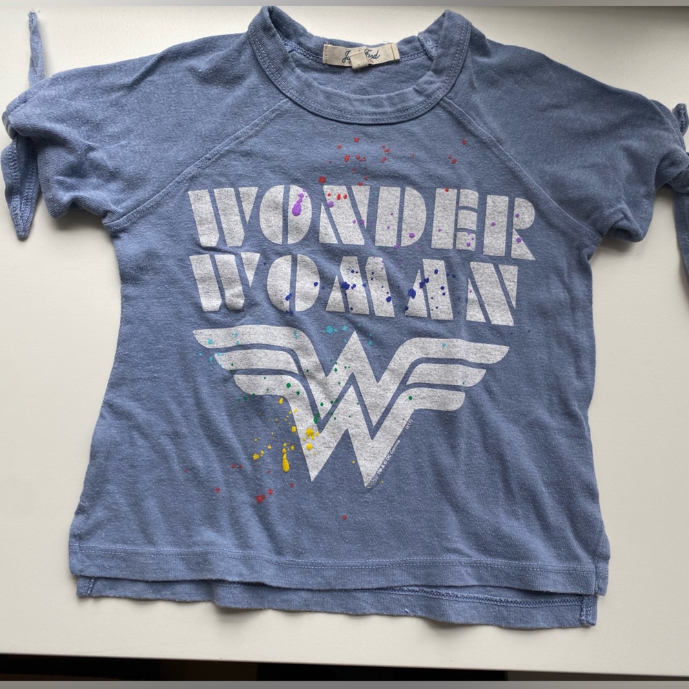 Junk Food Girls Wonder Woman Tee Top - XXS / 4 Years